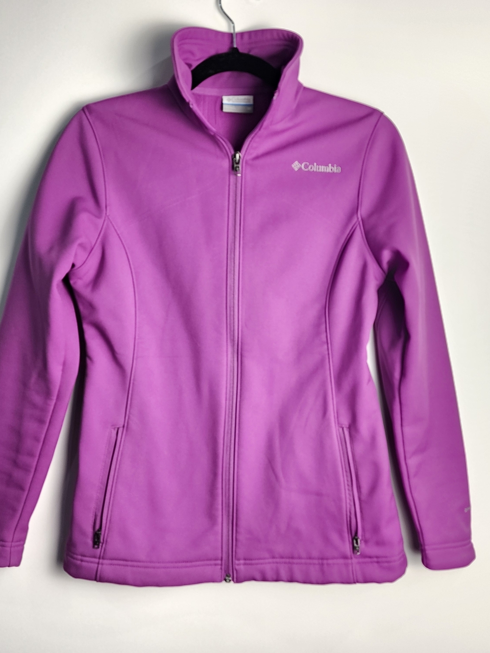 Columbia Kruser Ridge Softshell Jacket Women XS Purple Gorpcore Hiking Full Zip
